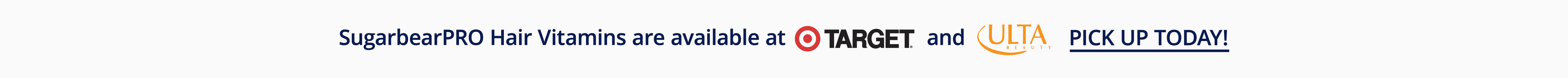 sugarbear PRO hair vitamin available at Target and ULTA
