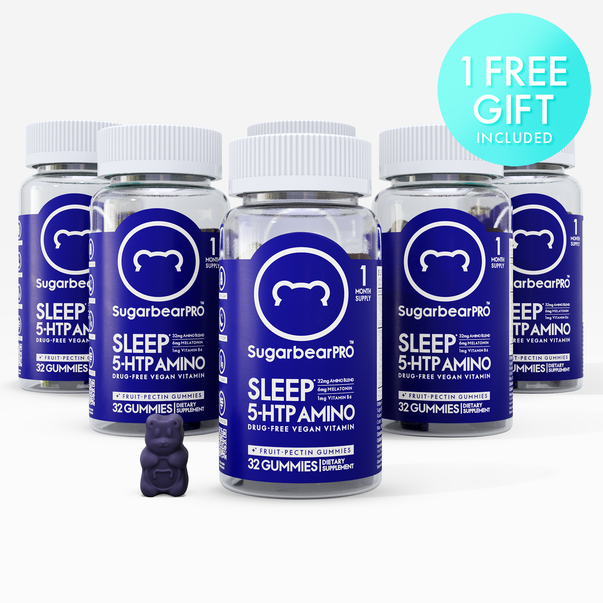 Sugarbear Sleep 5-HTP Amino Vitamin - 6 Month + Free Gift NTO