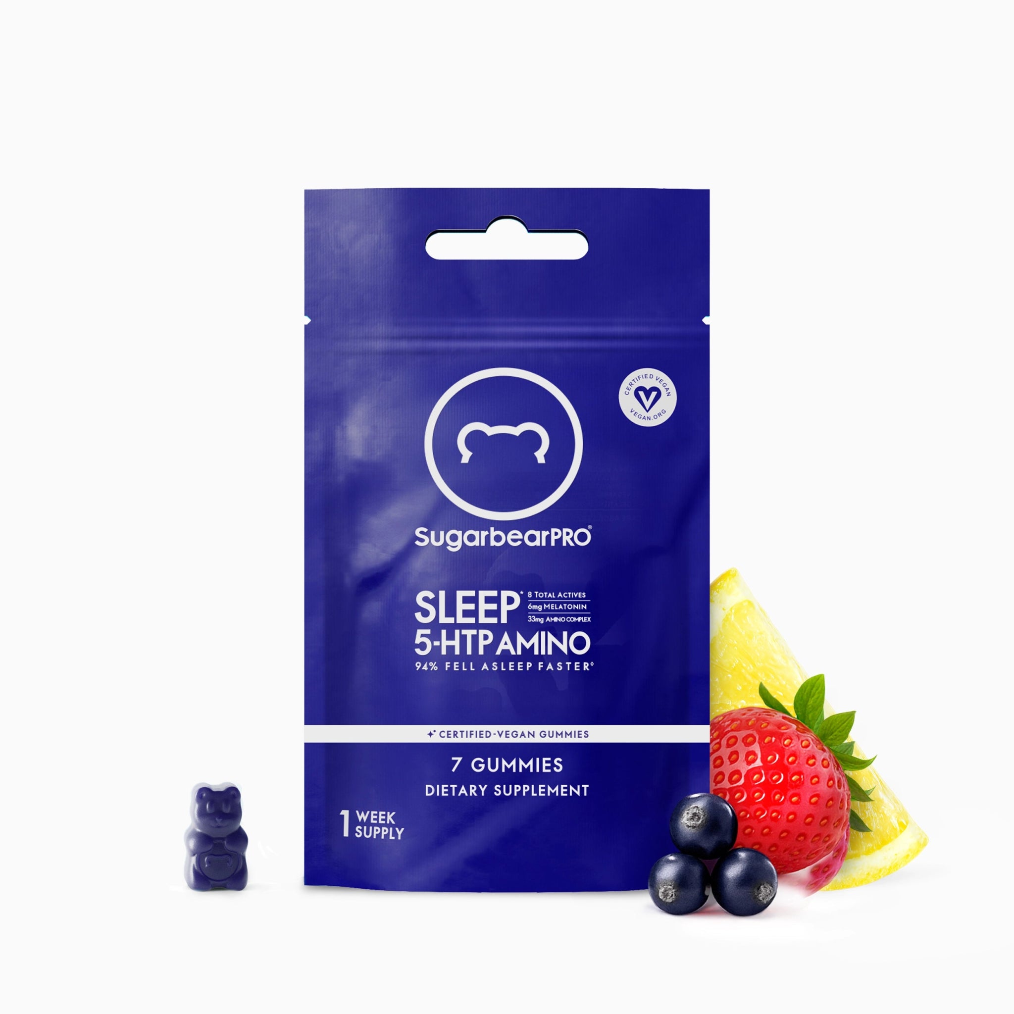SugarbearPRO Limited Edition Travel Essentials - SugarbearPRO® Travel size sleep gummies pouch included in the holiday travel essentials kit