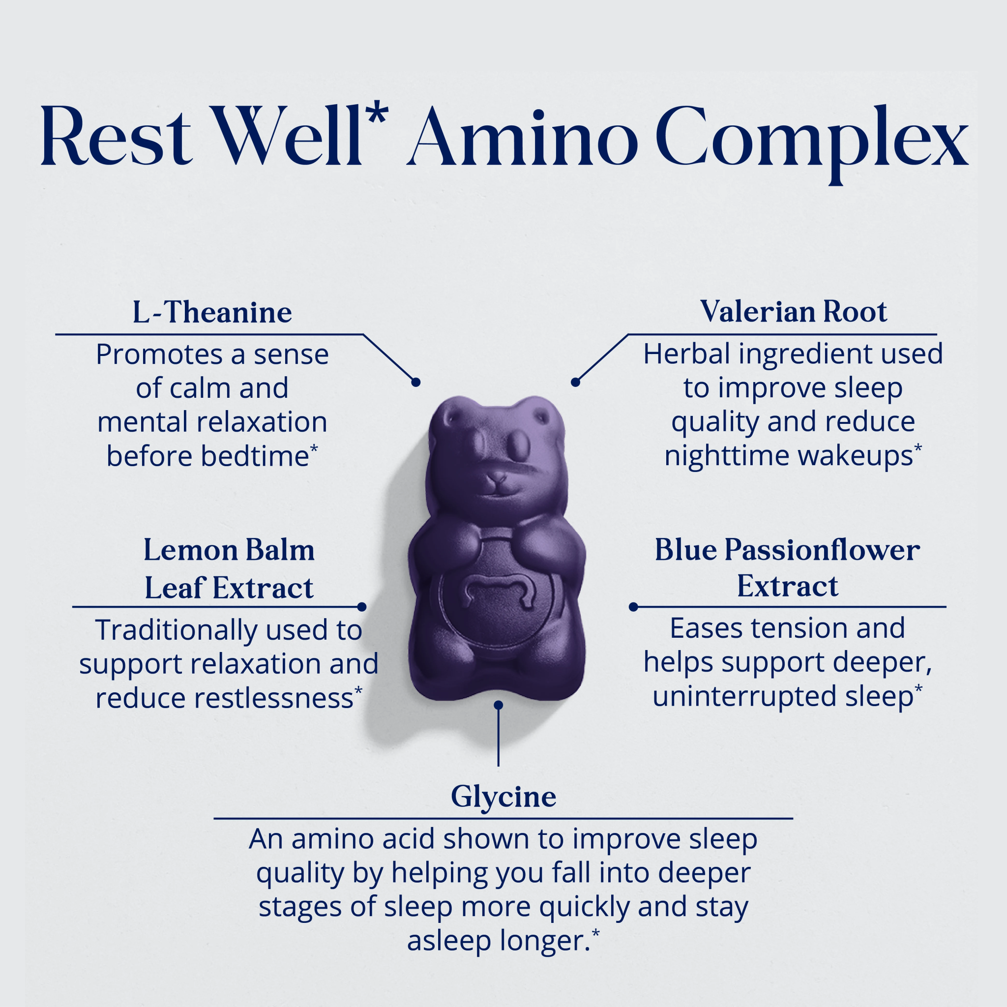 SugarbearPRO® Sleep Gummies - Easy-to-use Sleep Supplement for a Restful Night's Sleep