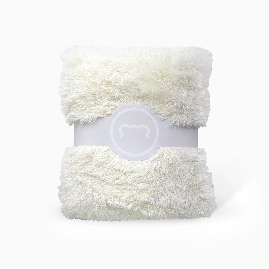 SugarbearPRO Sleep & Snuggle Bundle - SugarbearPRO® Plush white hair towel wrap for a self care night routine.