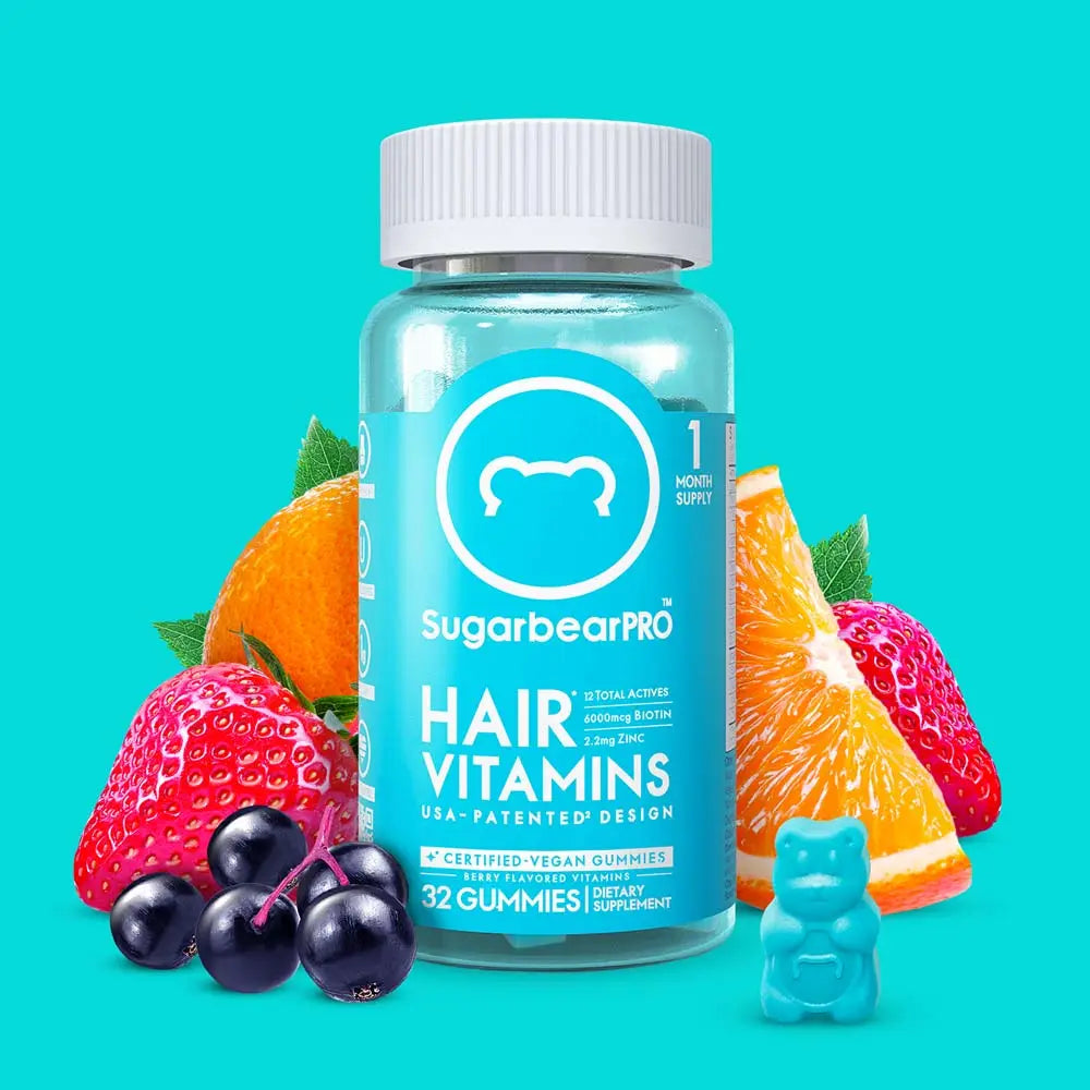 SugarbearPRO Hair Vitamin Vegan Gummies - 1 Month Pack