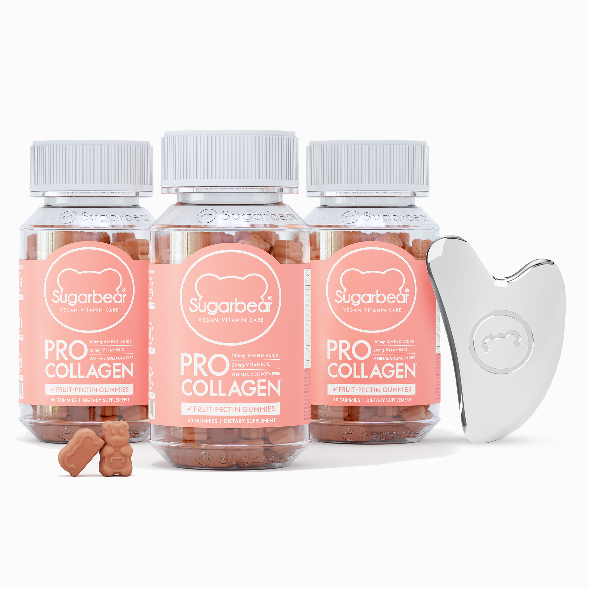 Sugarbear プロコラーゲン ビタミン - 3 か月パック + 無料ギフト