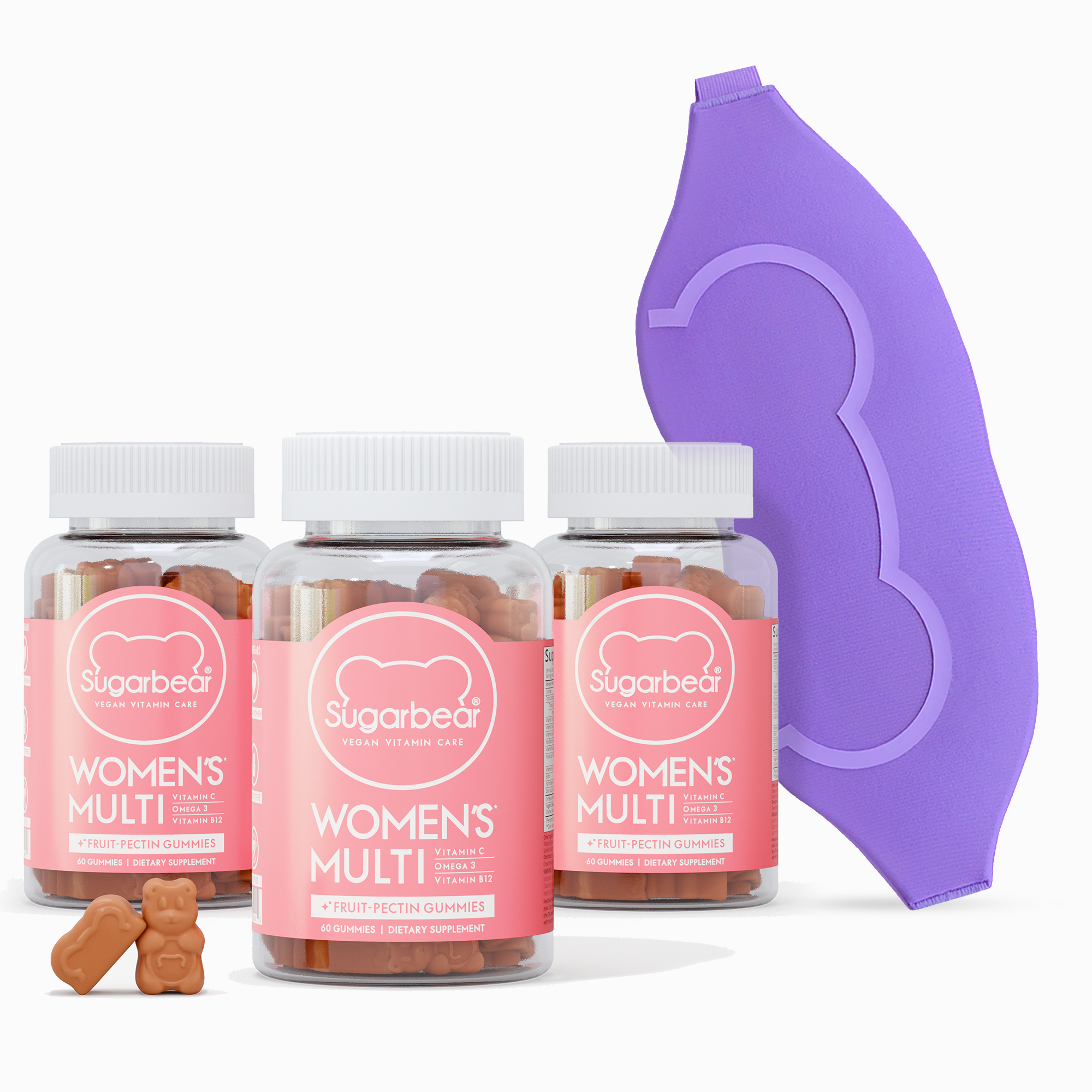 Sugarbear Women's Multi Vitamins - Paquete de 3 meses + regalo gratis