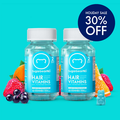 SugarbearPRO Hair Vitamin Vegan Gummies - 4 Month Pack + Free Gift