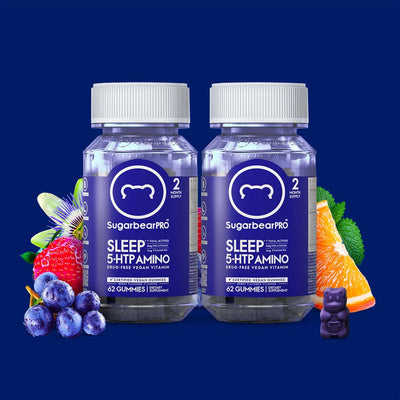 SugarbearPRO Sleep 5-HTP Amino Vitamin - 4 Month Pack + Free Gift