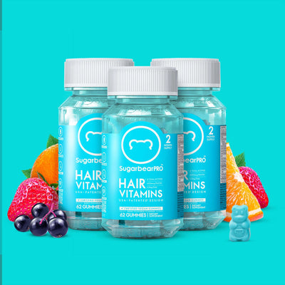 SugarbearPRO Hair Vitamin Vegan Gummies - 6 Month Pack + Free Gift