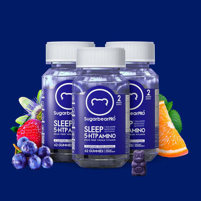 SugarbearPRO Sleep 5-HTP Amino Vitamin - 6 Month Pack + Free Gift