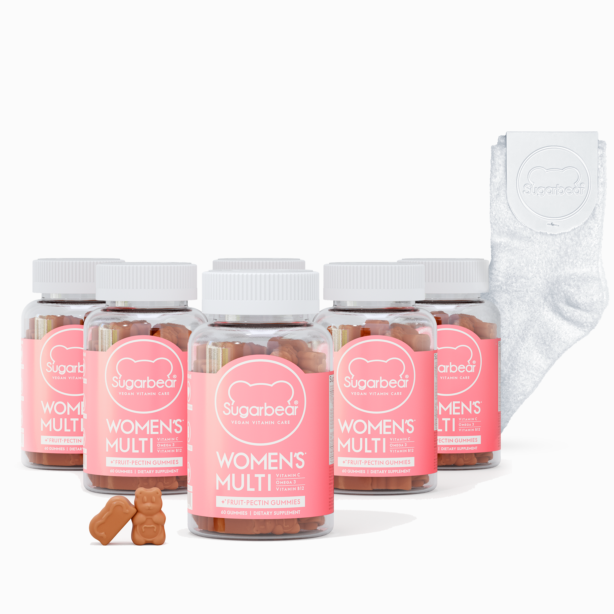 Sugarbear Women's Multi Vitamins - Paquete de 6 meses + regalo gratis 